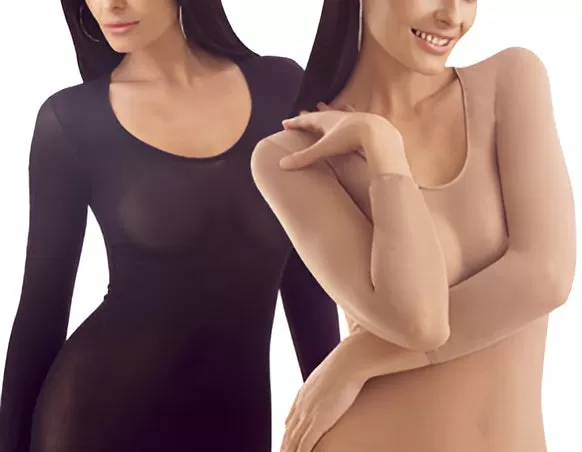 2 See Through Shirts [Nylon Pantyhose Fabric]