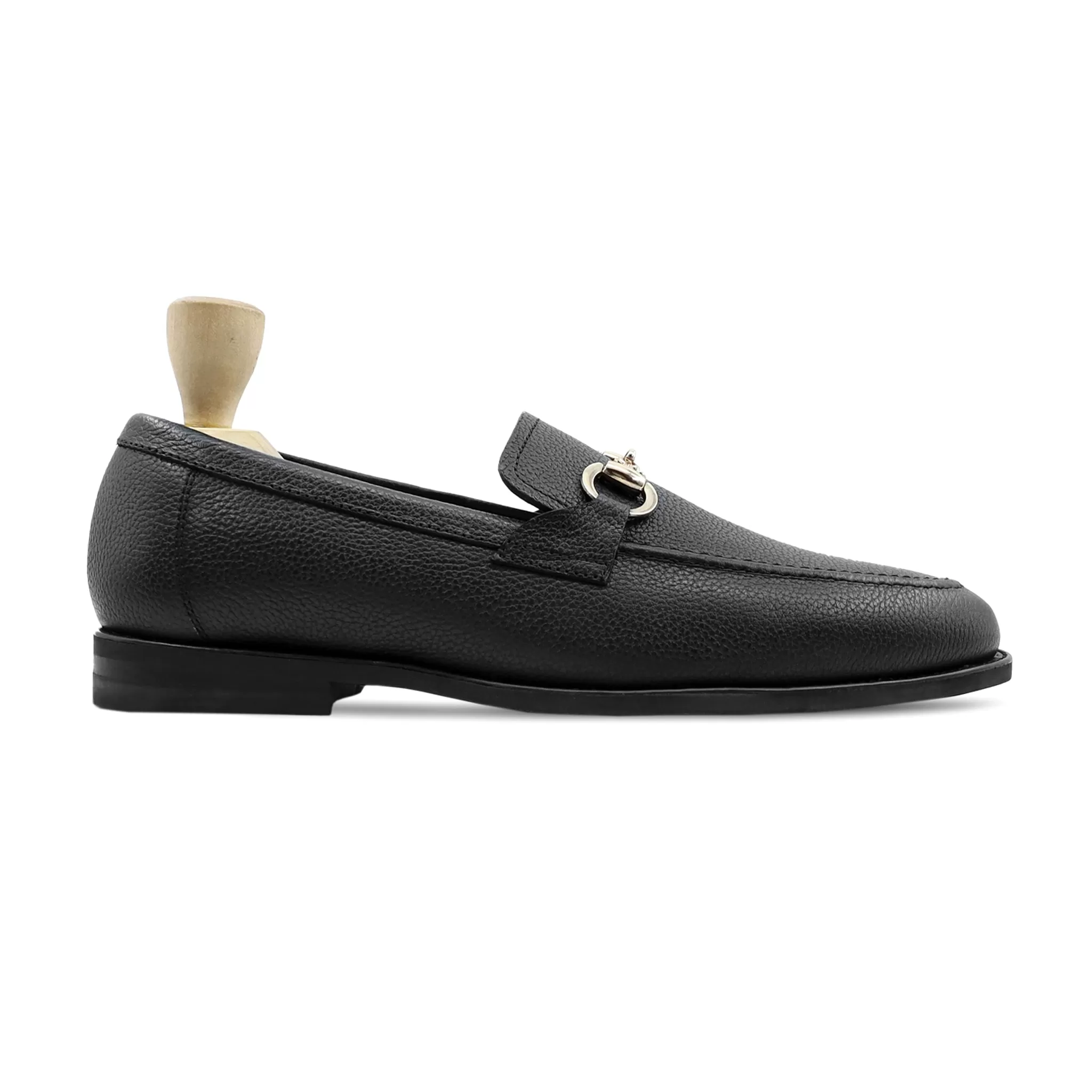 ABADA - BLACK PEBBLE GRAIN LOAFER