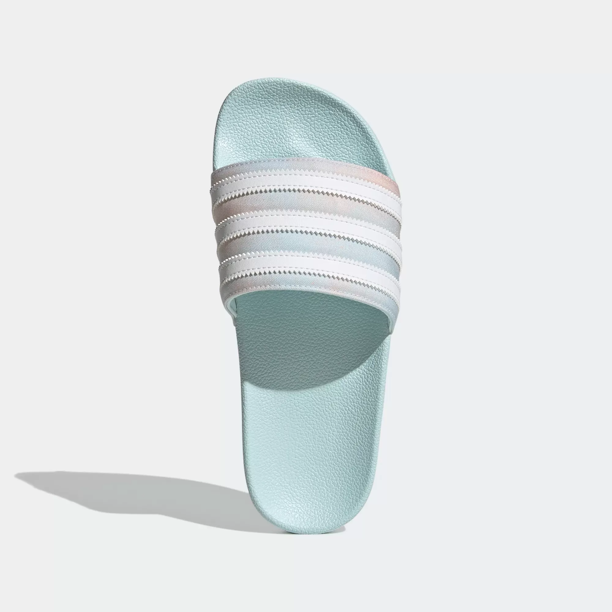 Adidas Women's Adilette Slides - Almost Blue / Cloud White / Core Black