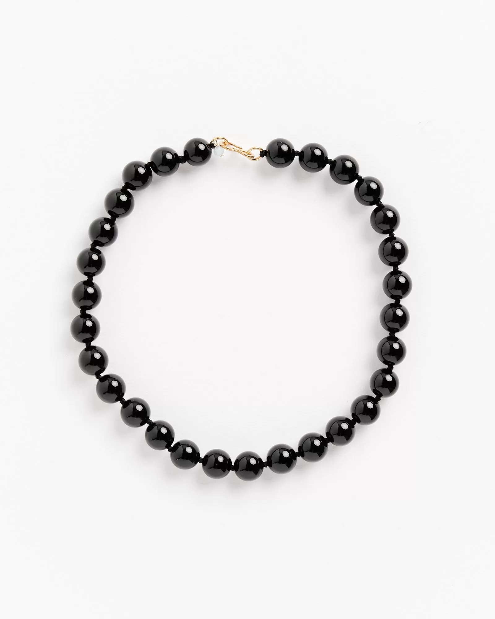 Agnes Necklace in Black/Gold