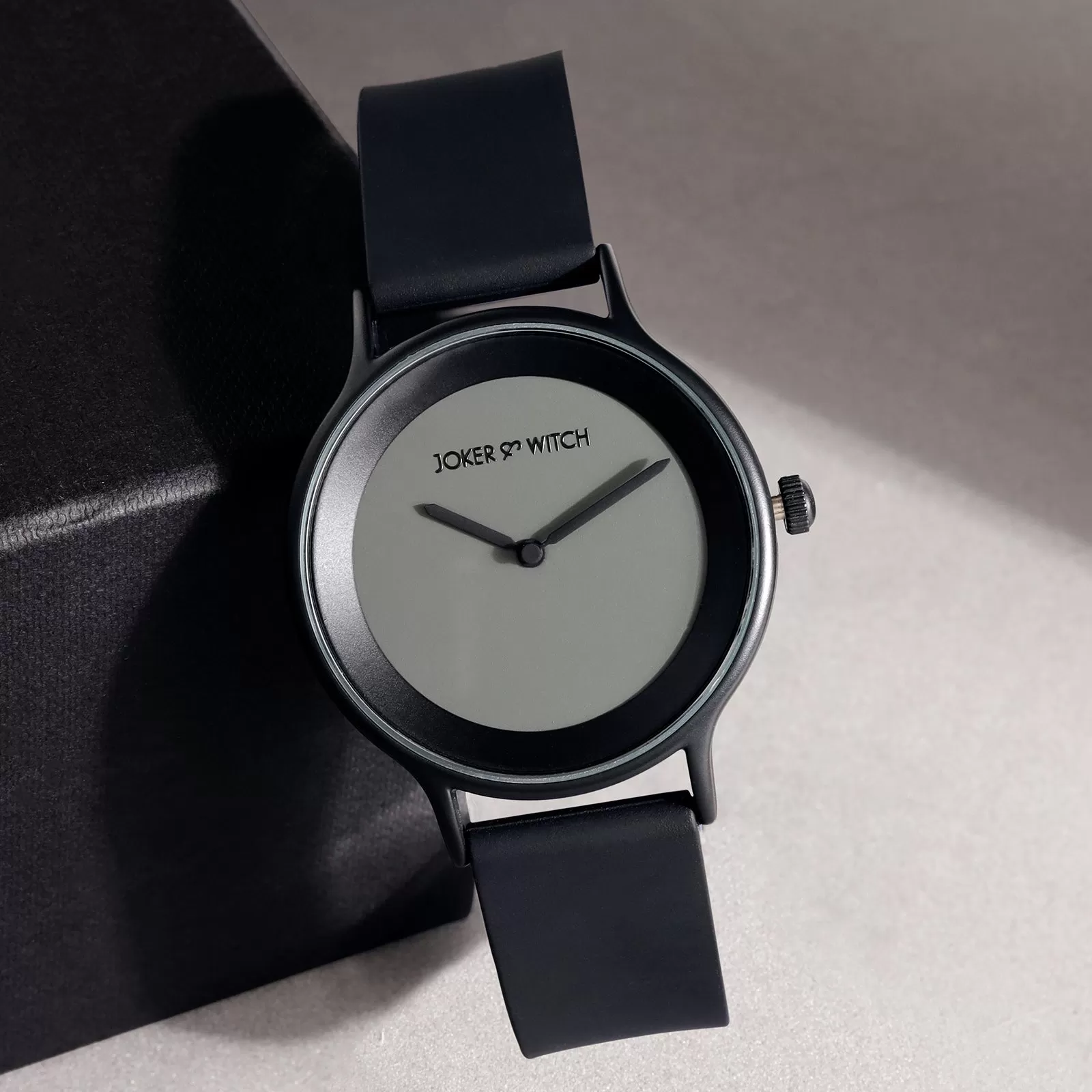 Alpine Black Silicone Strap Watch