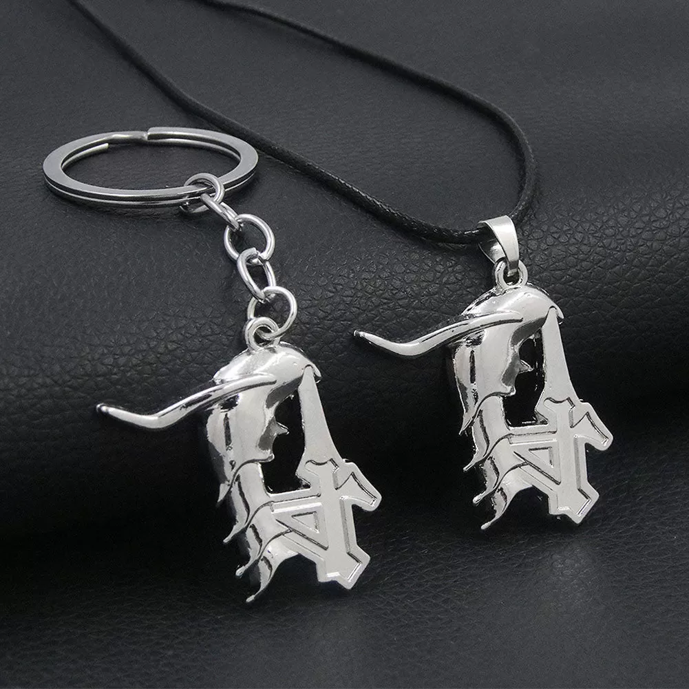 Anime Necklace Bleach Ulquiorra Cifer Keychain Toy Pendant Gift Collection Accessories