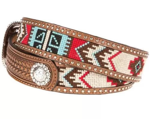 Ariat Mens Arrow Southwestern Inlay Belt 1-1/2