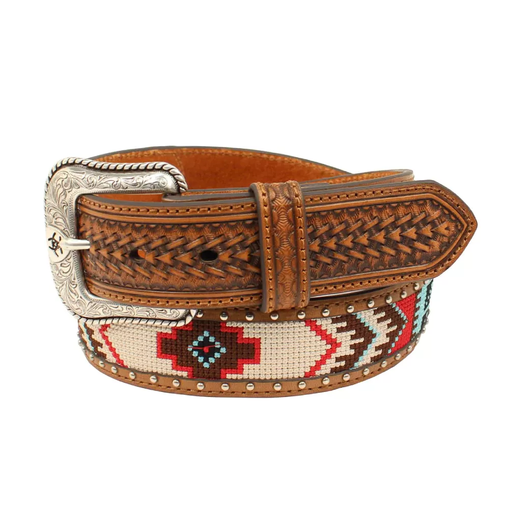 Ariat Mens Arrow Southwestern Inlay Belt 1-1/2