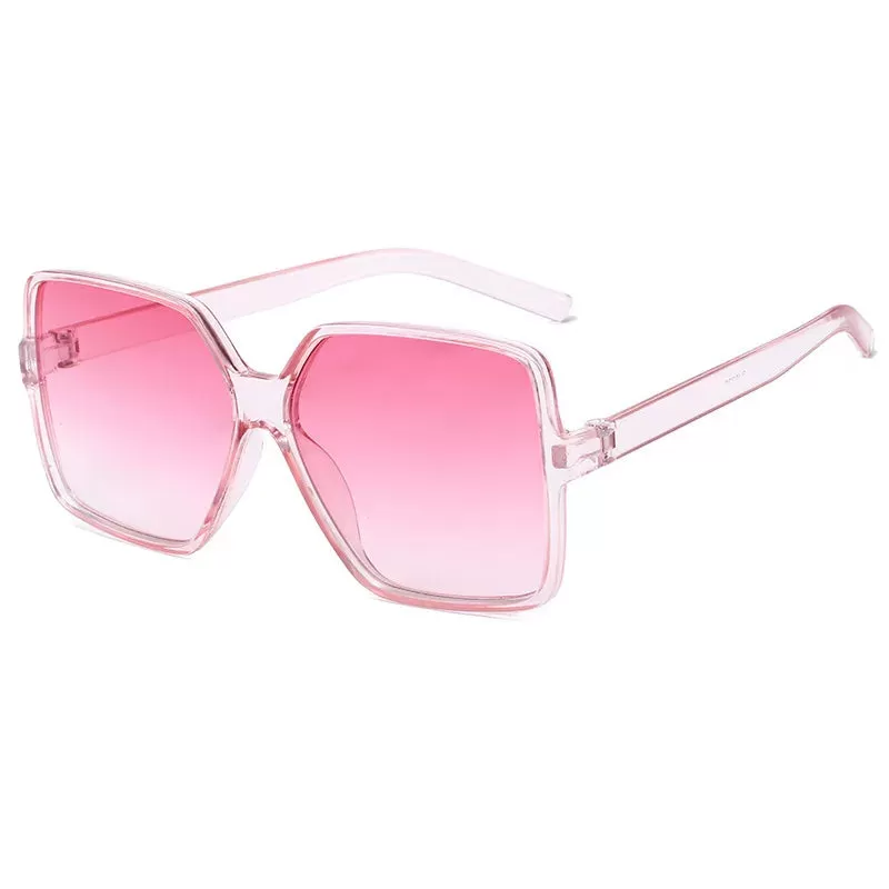 Ashore Shop New Women's Big Frame Square Fashion Shading Ocean Piece Sunglasses  Style Personality Glasses