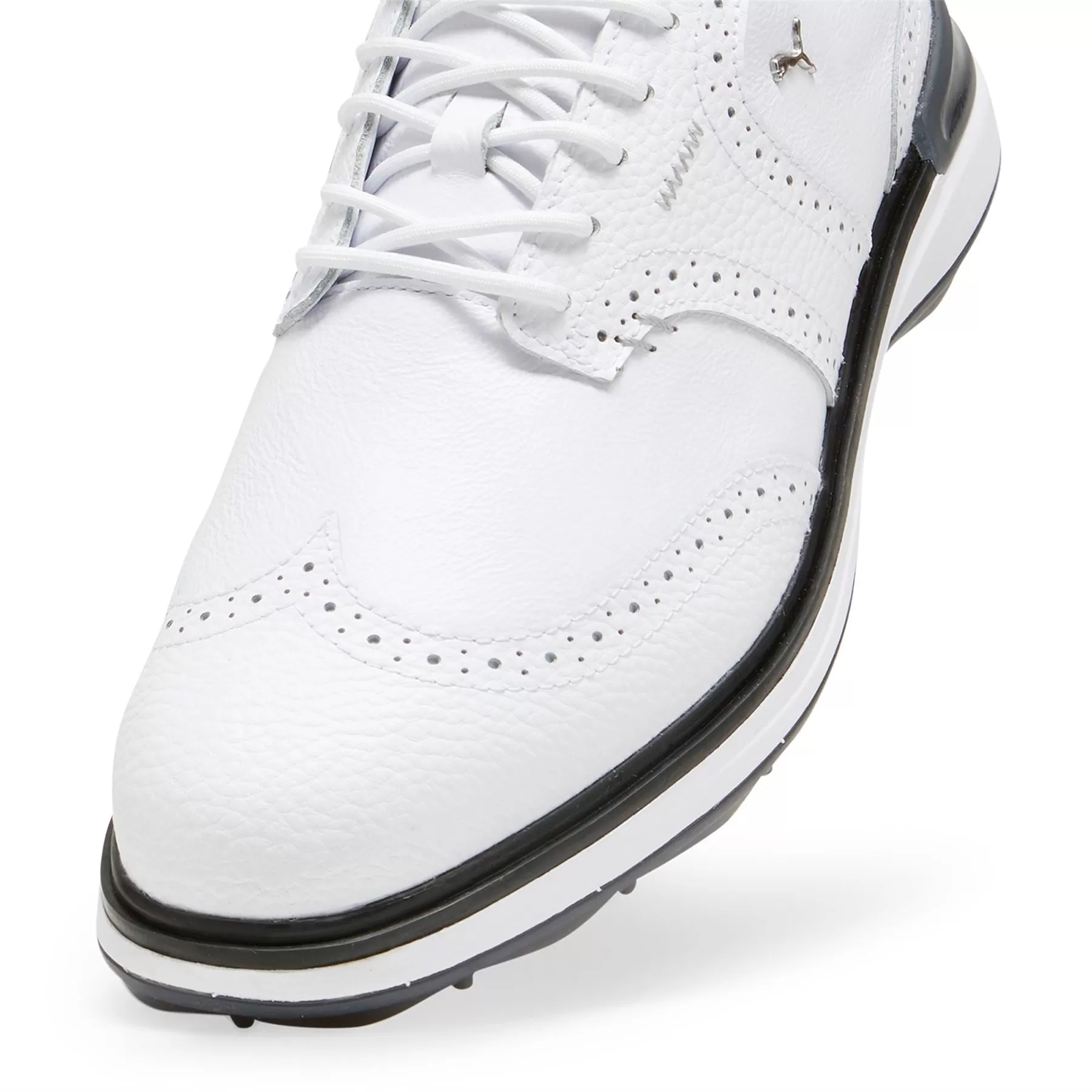 Avant Wingtip Leather Spikeless Golf Shoes White - SS24