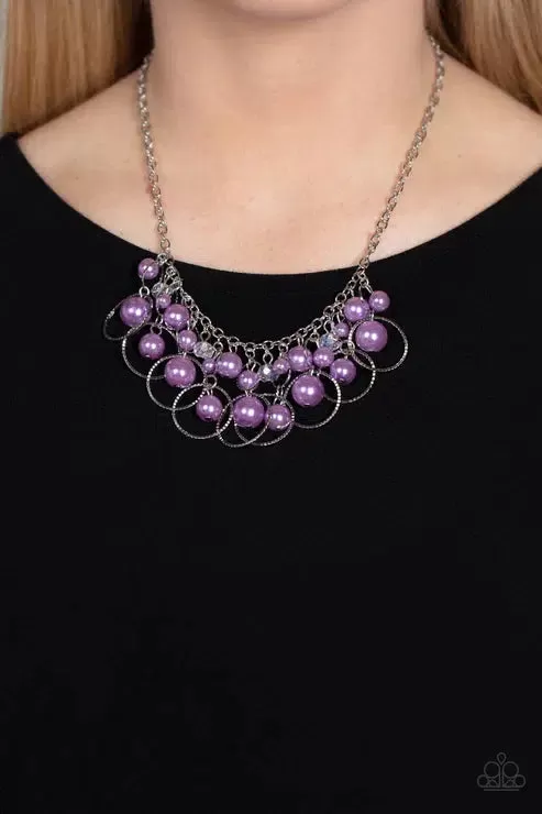 Ballroom Bliss Purple Necklace - Paparazzi Accessories