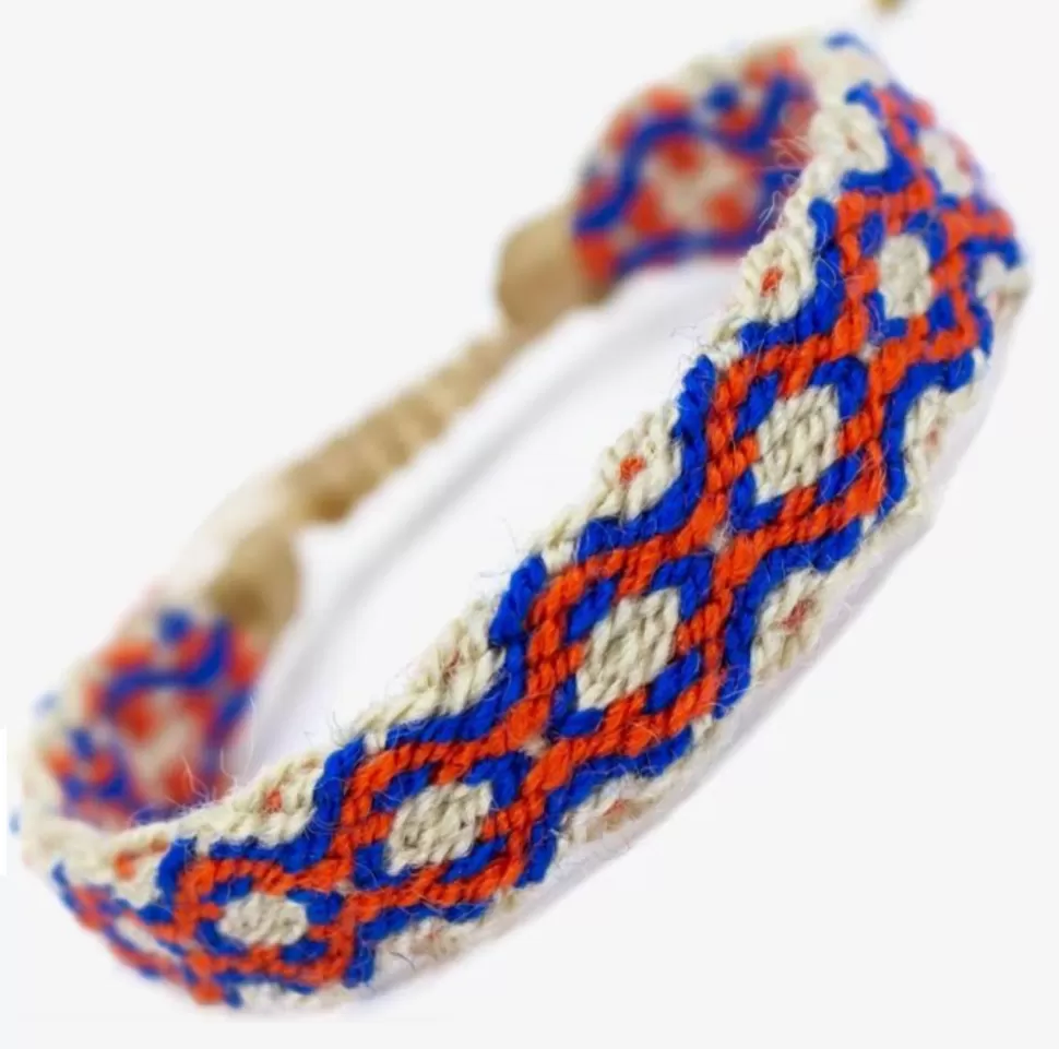 BE POSITIVE Orange & Blue Bracelet