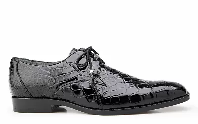 Belvedere Lago, Plain-toed Derby Dress Shoes, Alligator Style: 14010