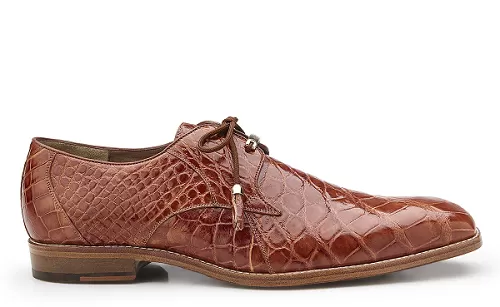 Belvedere Lago, Plain-toed Derby Dress Shoes, Alligator Style: 14010