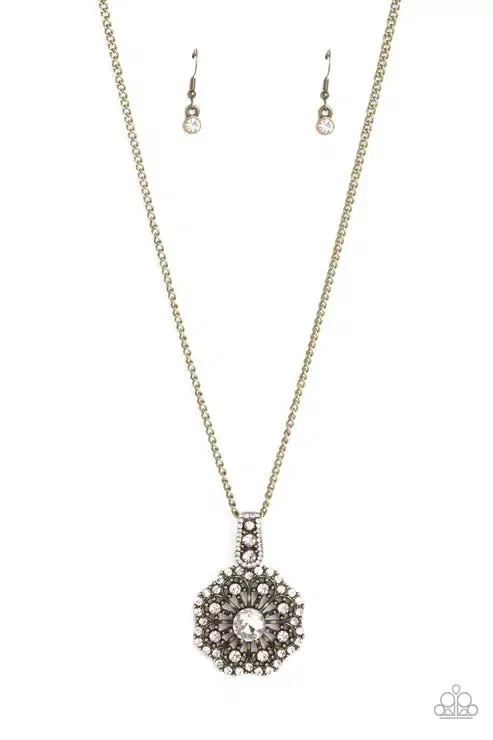 Bewitching Brilliance Brass Necklace - Paparazzi Accessories