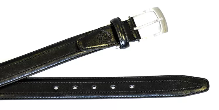 Black Croc Back Classic WH Belt