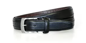 Black Croc Back Classic WH Belt