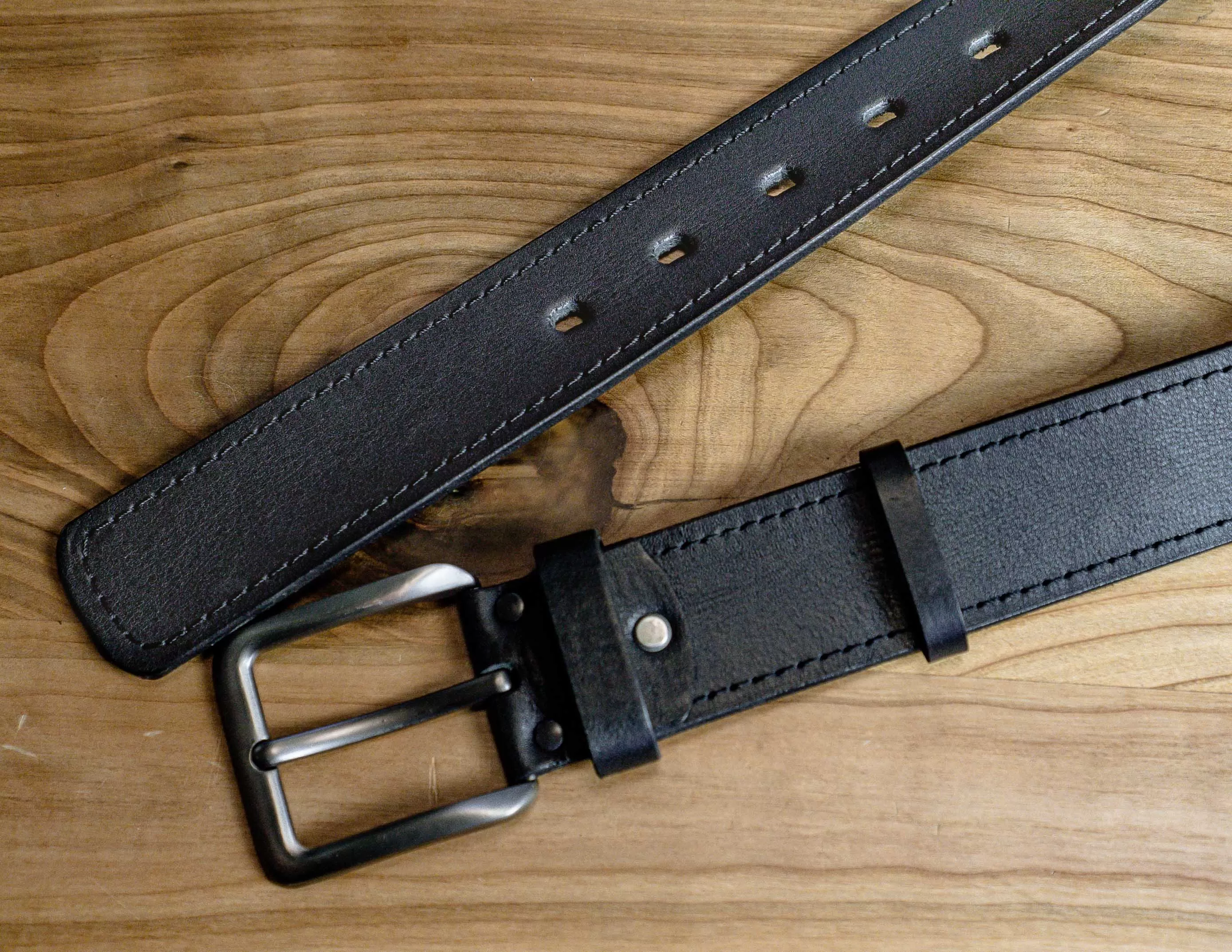 Black Leather Belt | Men’s Belt HANDCRAFTED