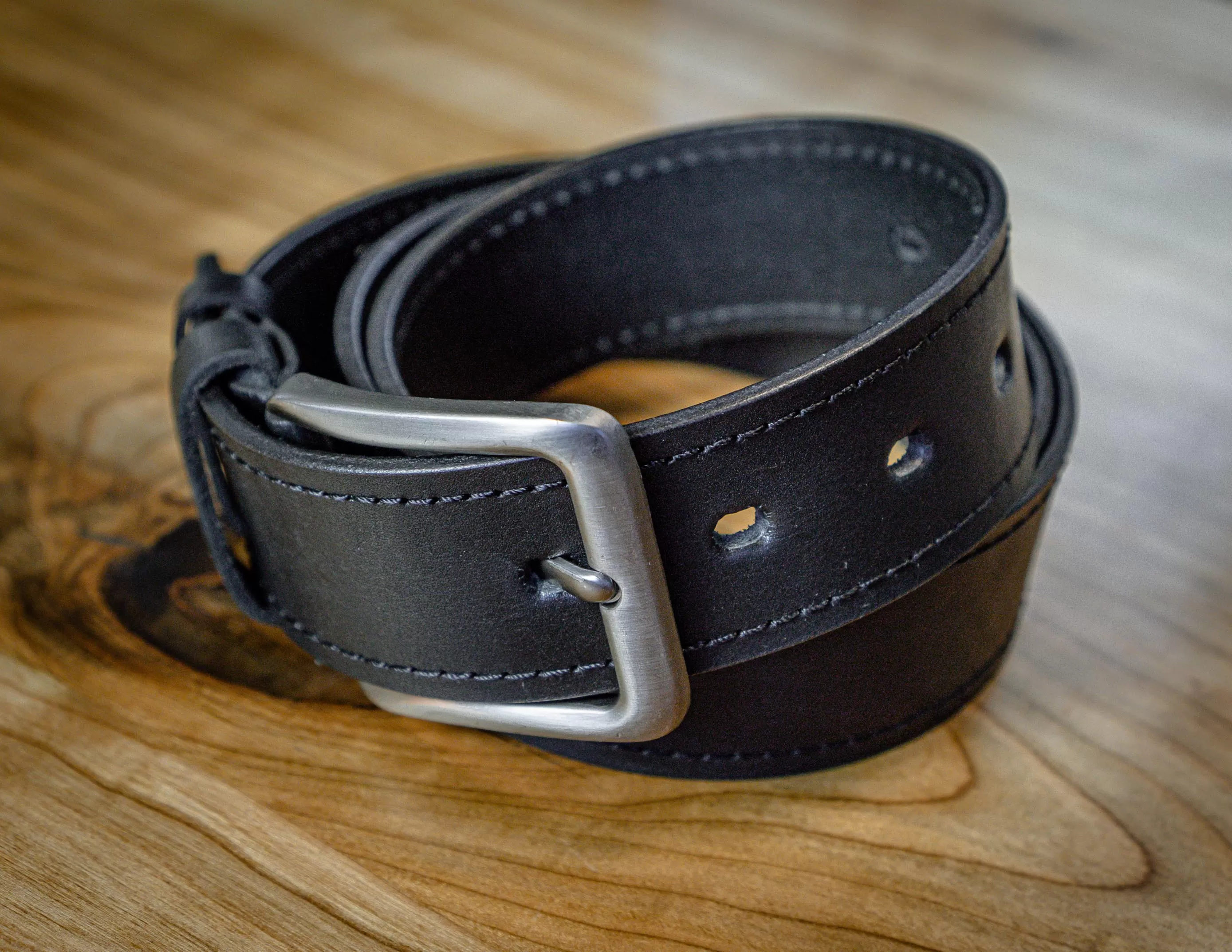 Black Leather Belt | Men’s Belt HANDCRAFTED