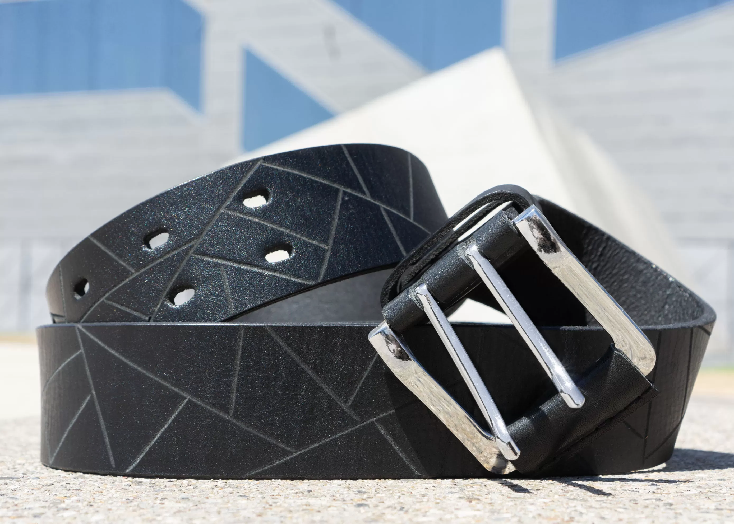 Black Leather Belt | Men’s Designer Belt Graphic