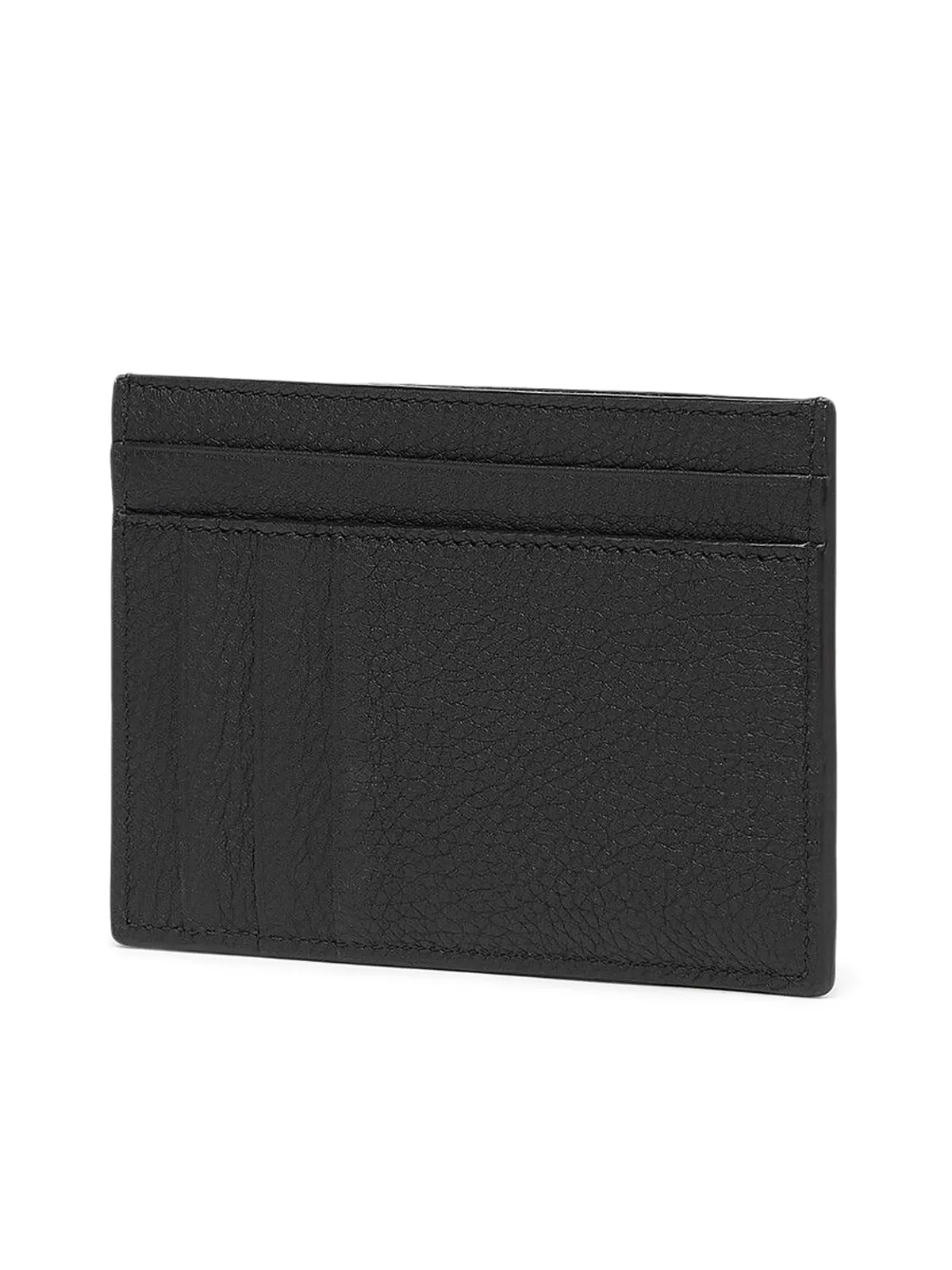 Black leather card holder