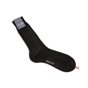 Bresciani Mens Short Sock: Black