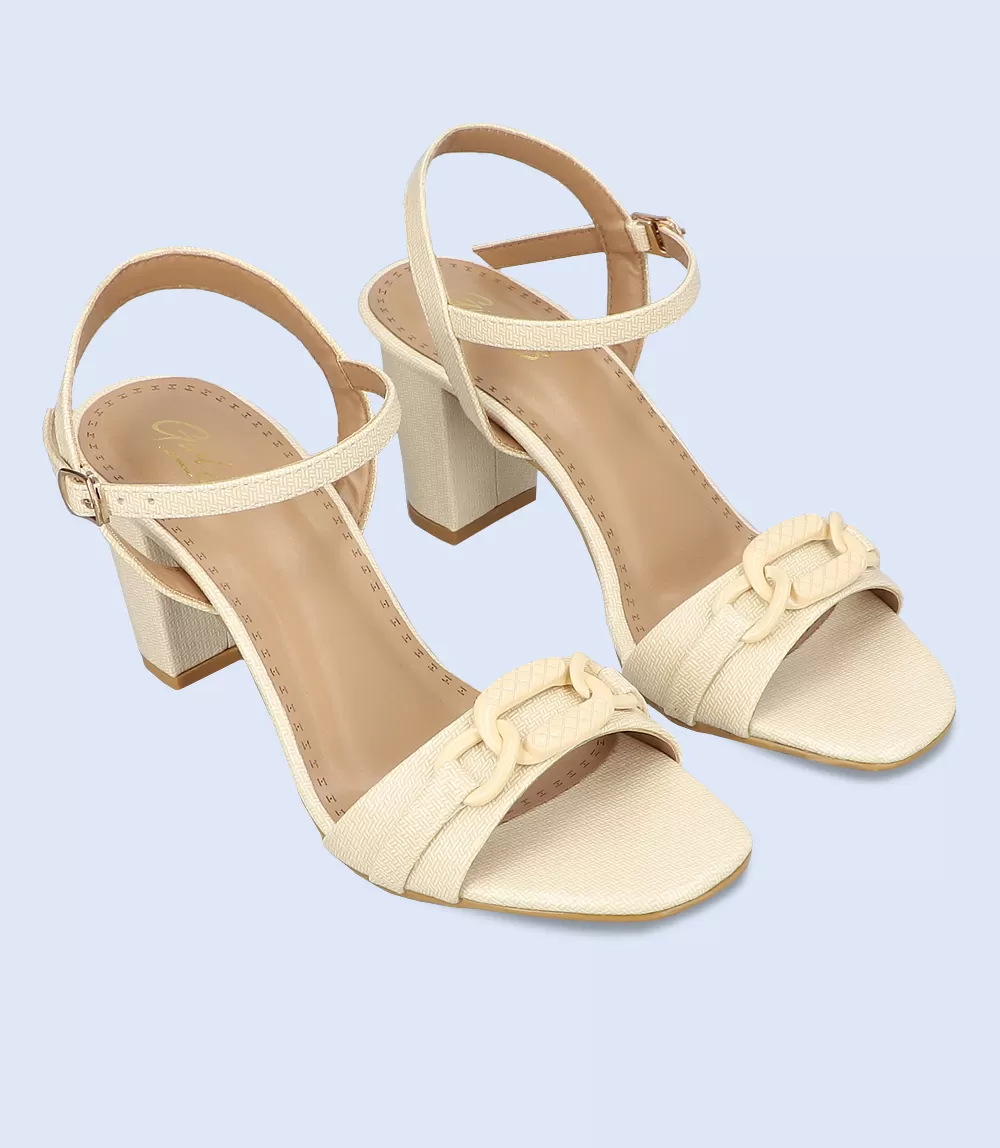 BW9536-FAWN-Women Casual Sandal Heels