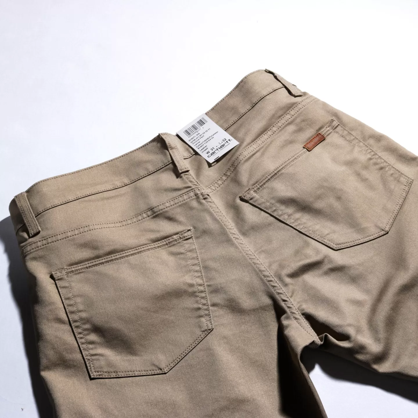 CARHARTT WIP VICIOUS PANT 'LAMAR' STRETCH TWILL LEATHER