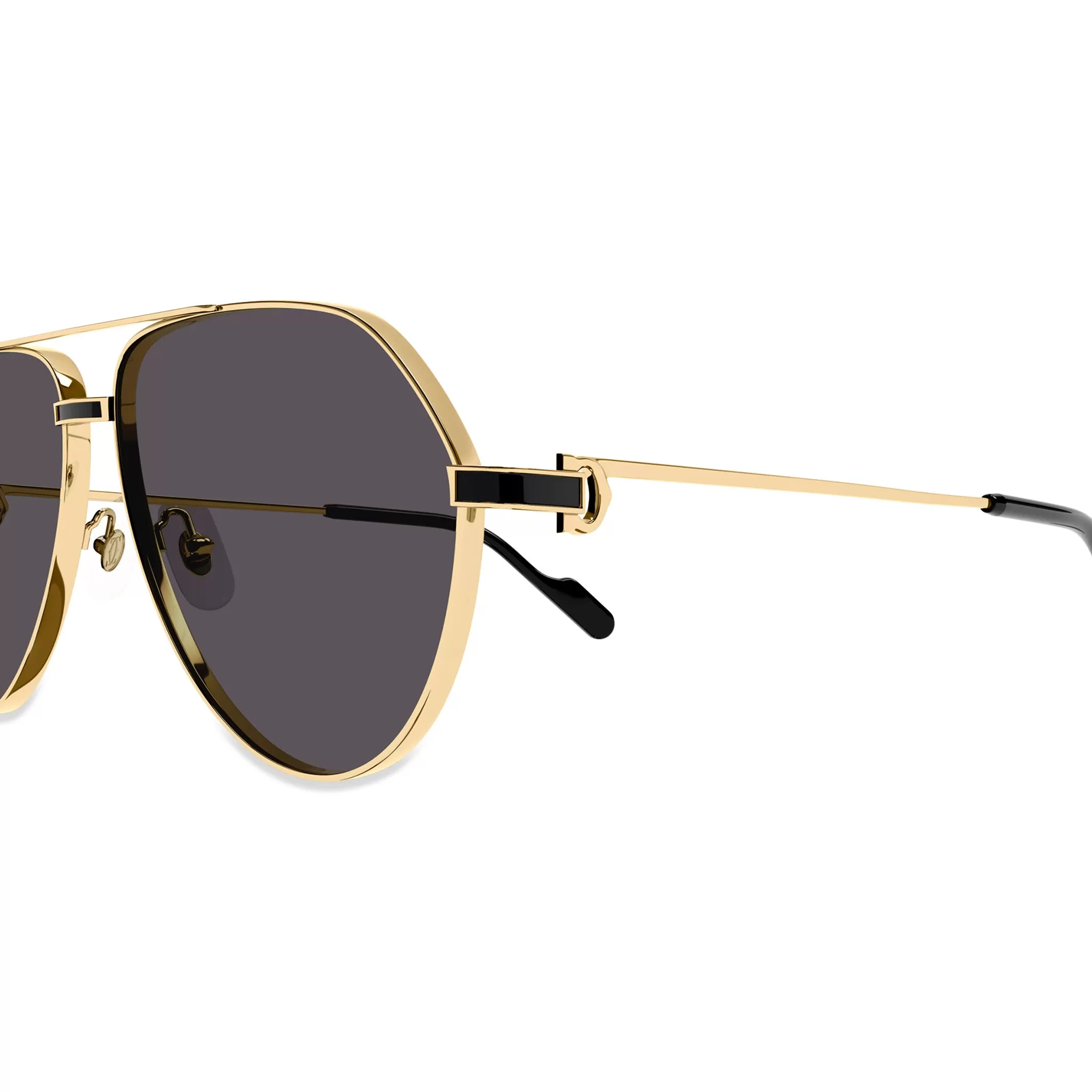 Cartier Eyewear CT0334S-001 Premier De Cartier Gold Grey Sunglasses