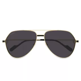 Cartier Eyewear CT0334S-001 Premier De Cartier Gold Grey Sunglasses