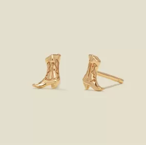 Cowgirl Boots Stud Earrings