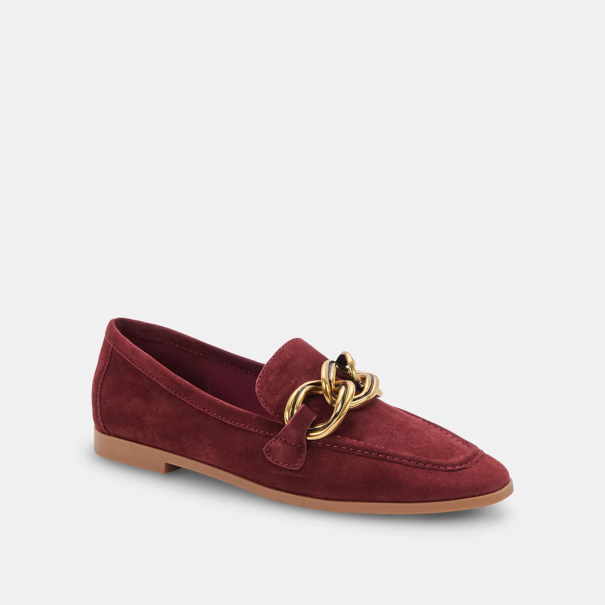 CRYS LOAFERS MAROON SUEDE - re:vita