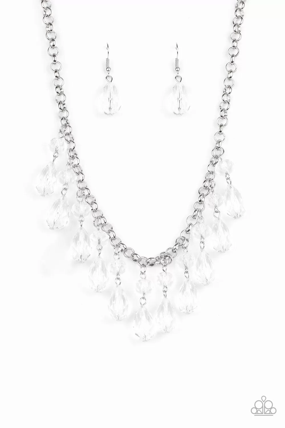 Crystal Enchantment White Necklace - Paparazzi Accessories