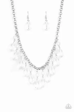 Crystal Enchantment White Necklace - Paparazzi Accessories