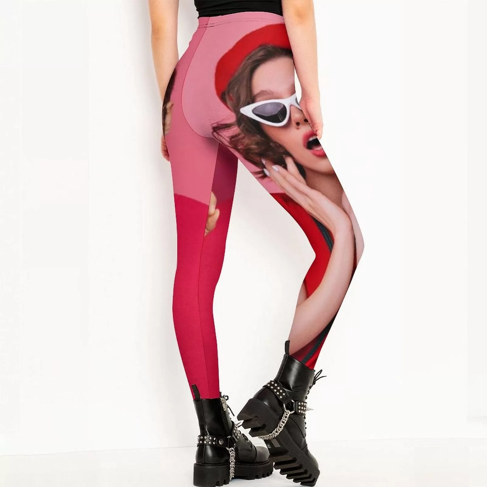 Custom Photo Couple Leggings Design Your Own Leggings