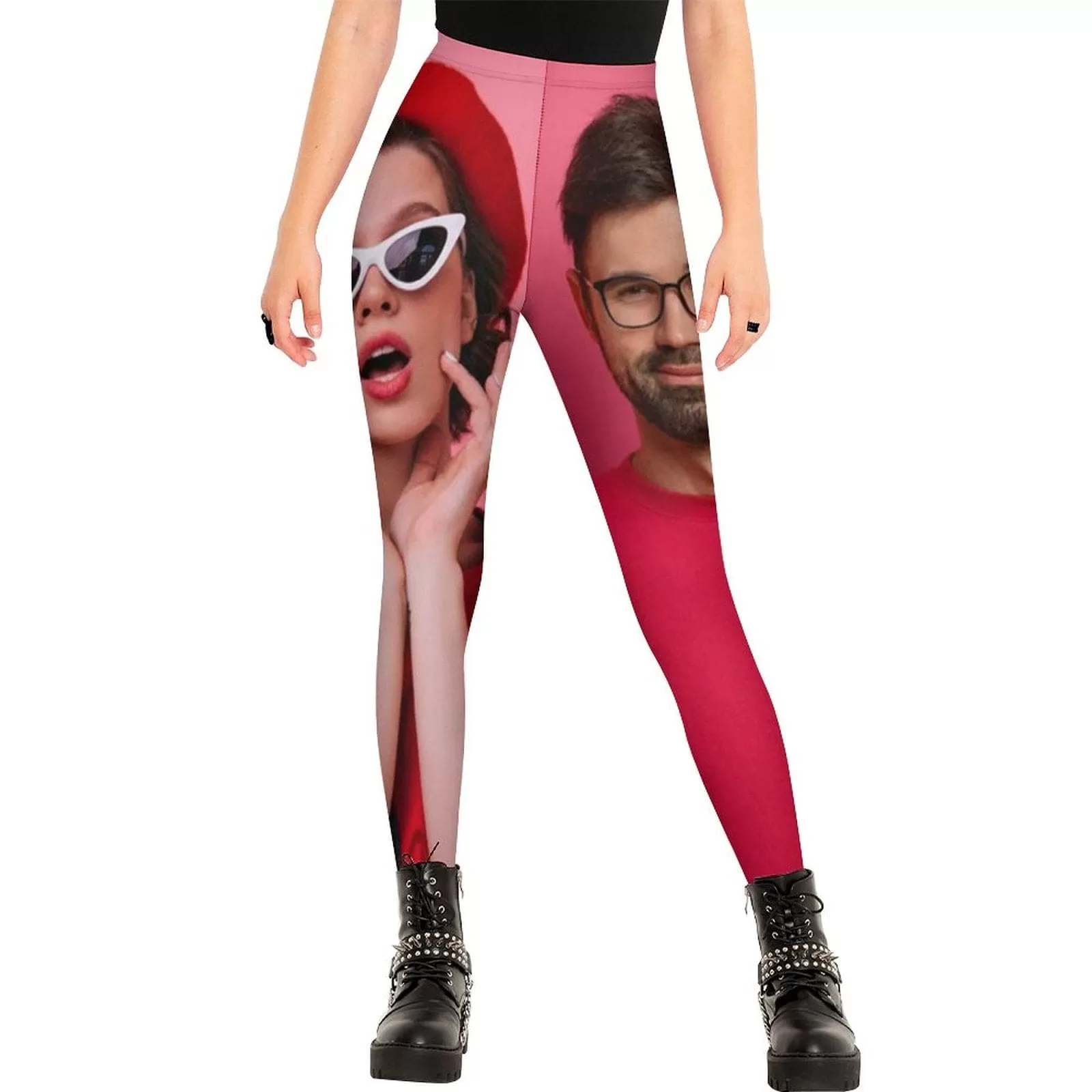 Custom Photo Couple Leggings Design Your Own Leggings