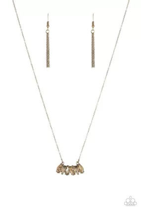 Deco Decadence Brass Necklace - Paparazzi Accessories