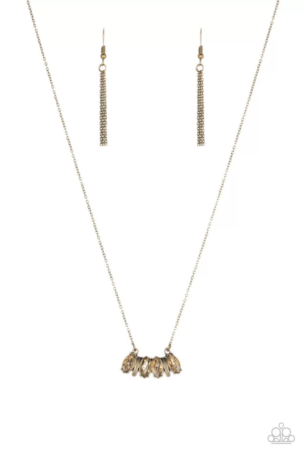 Deco Decadence Brass Necklace - Paparazzi Accessories