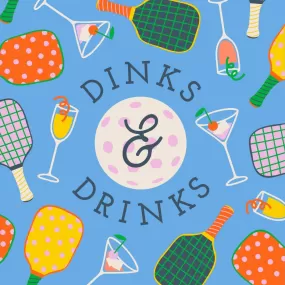 Dinks and Drinks Beverage Napkin