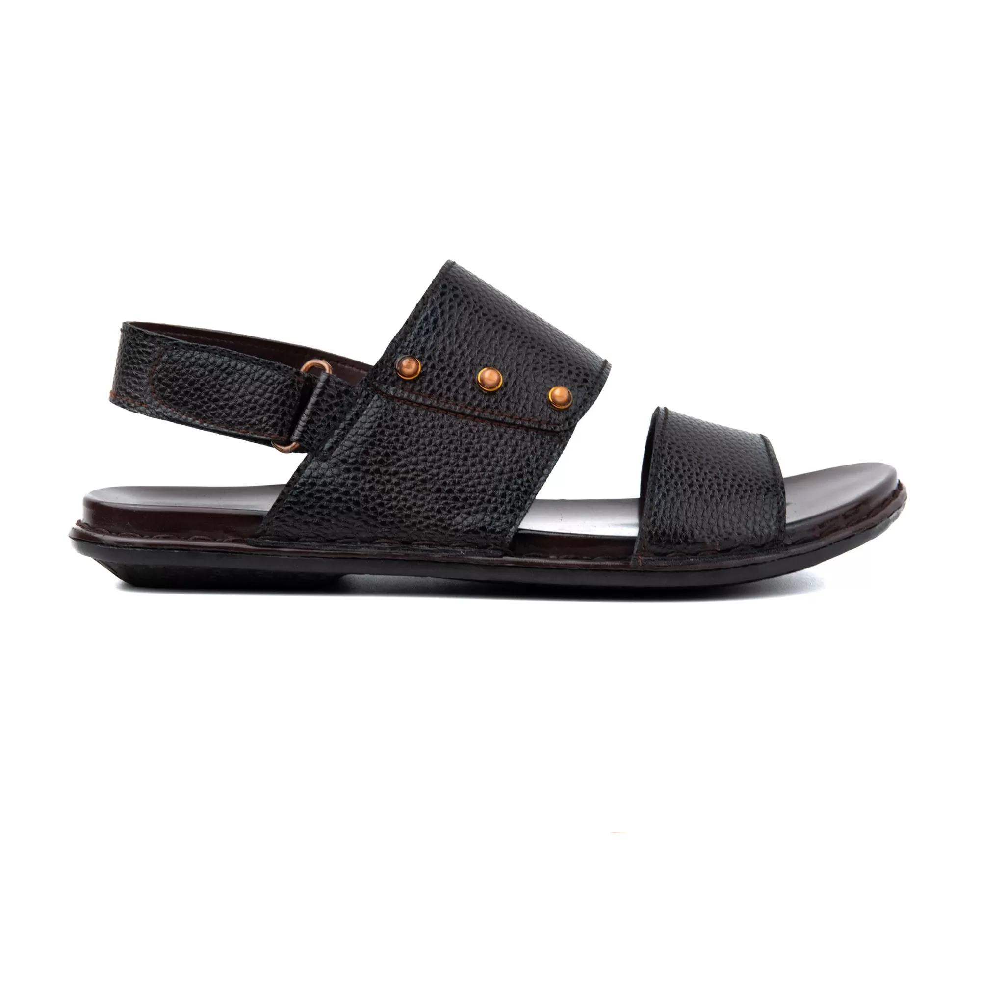 Dot Buckled Leather Men Sandals