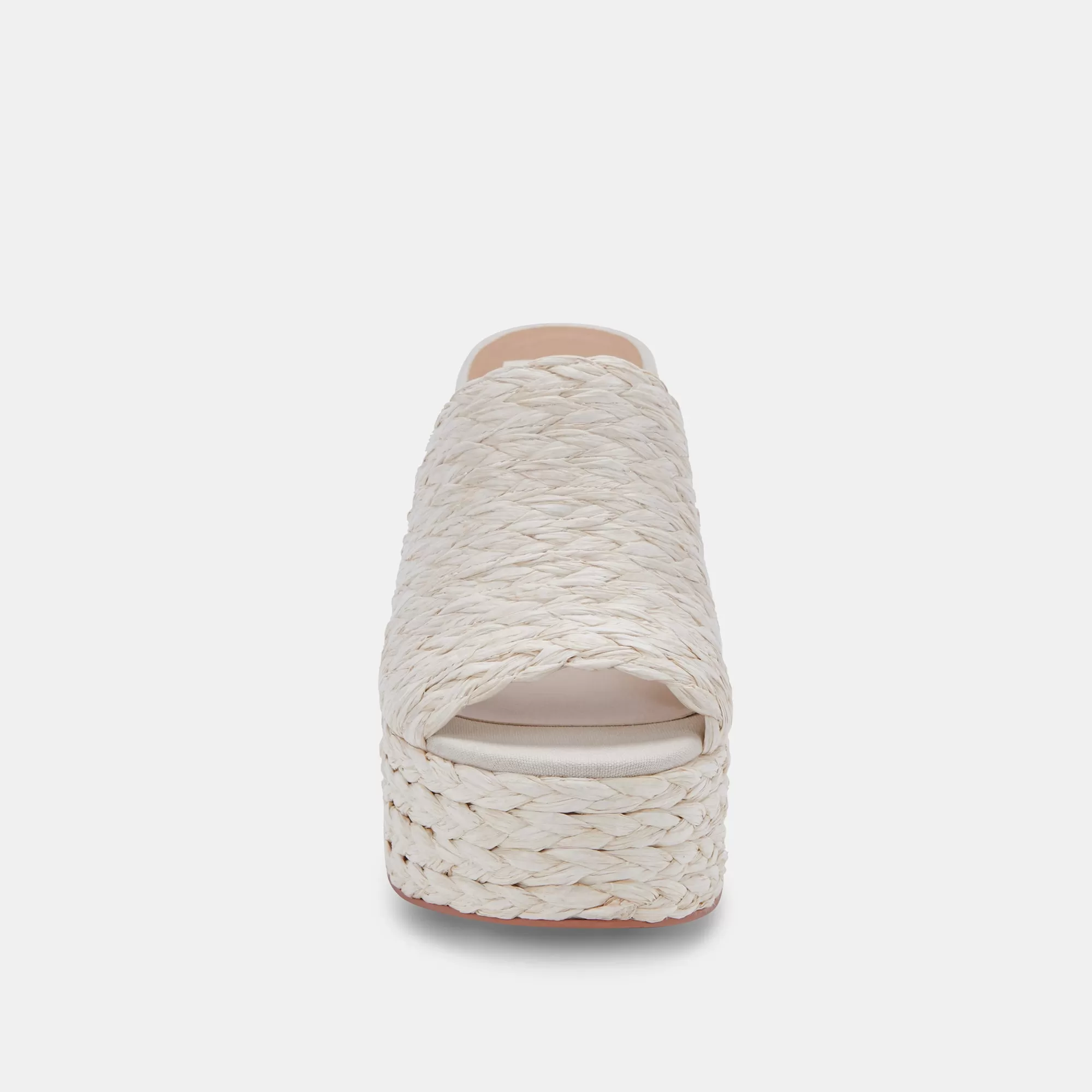 ELORA HEELS OFF WHITE RAFFIA