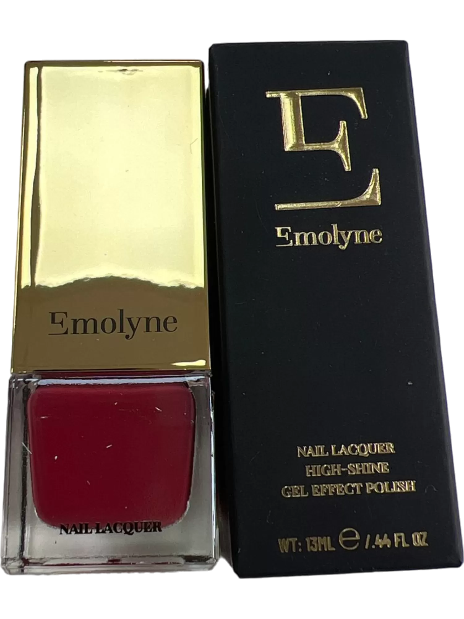 Emolyne Red Nail Lacquer High-Shine Gel Effect Polish