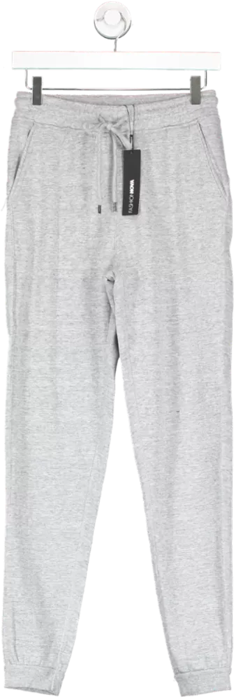 Fashion Nova Grey Look Again Joggers UK S