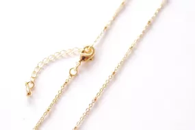 Finished Satellite Cable Chain | 18K Gold Plated over Brass | Ball Bead Curb Cable Chain Wholesale B307