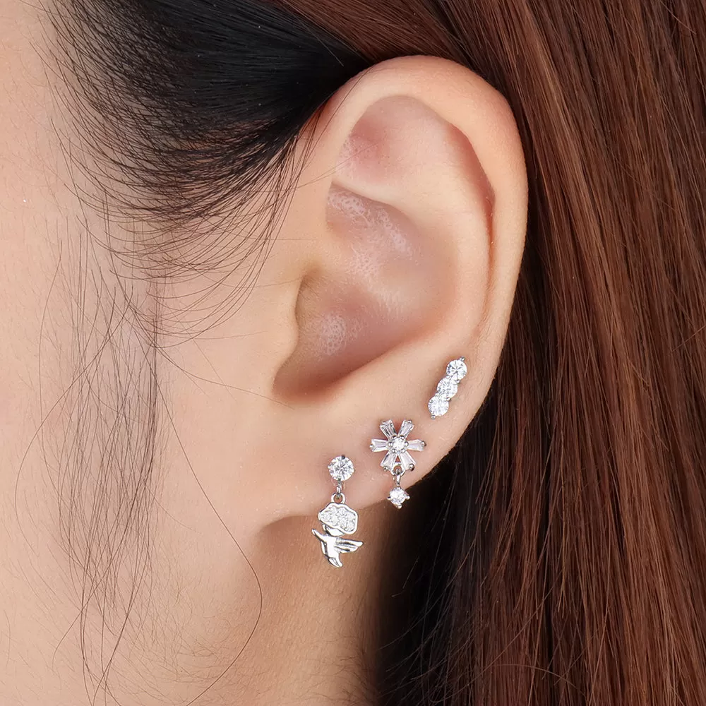 Flower Drop Earring