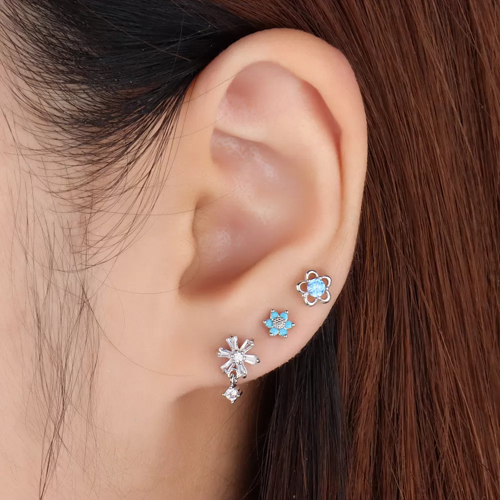 Flower Drop Earring