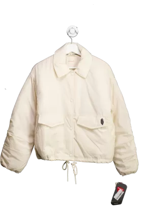 Free People Cream Off The Bleachers Coaches Primaloft Jacket UK XS