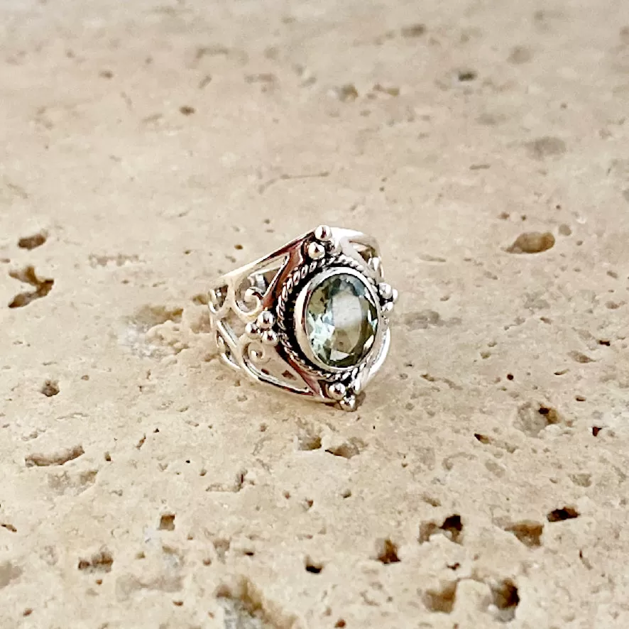 Green Amethyst Ring - Surya