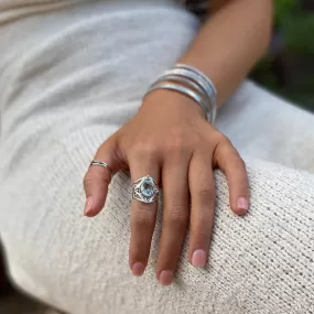 Green Amethyst Ring - Surya