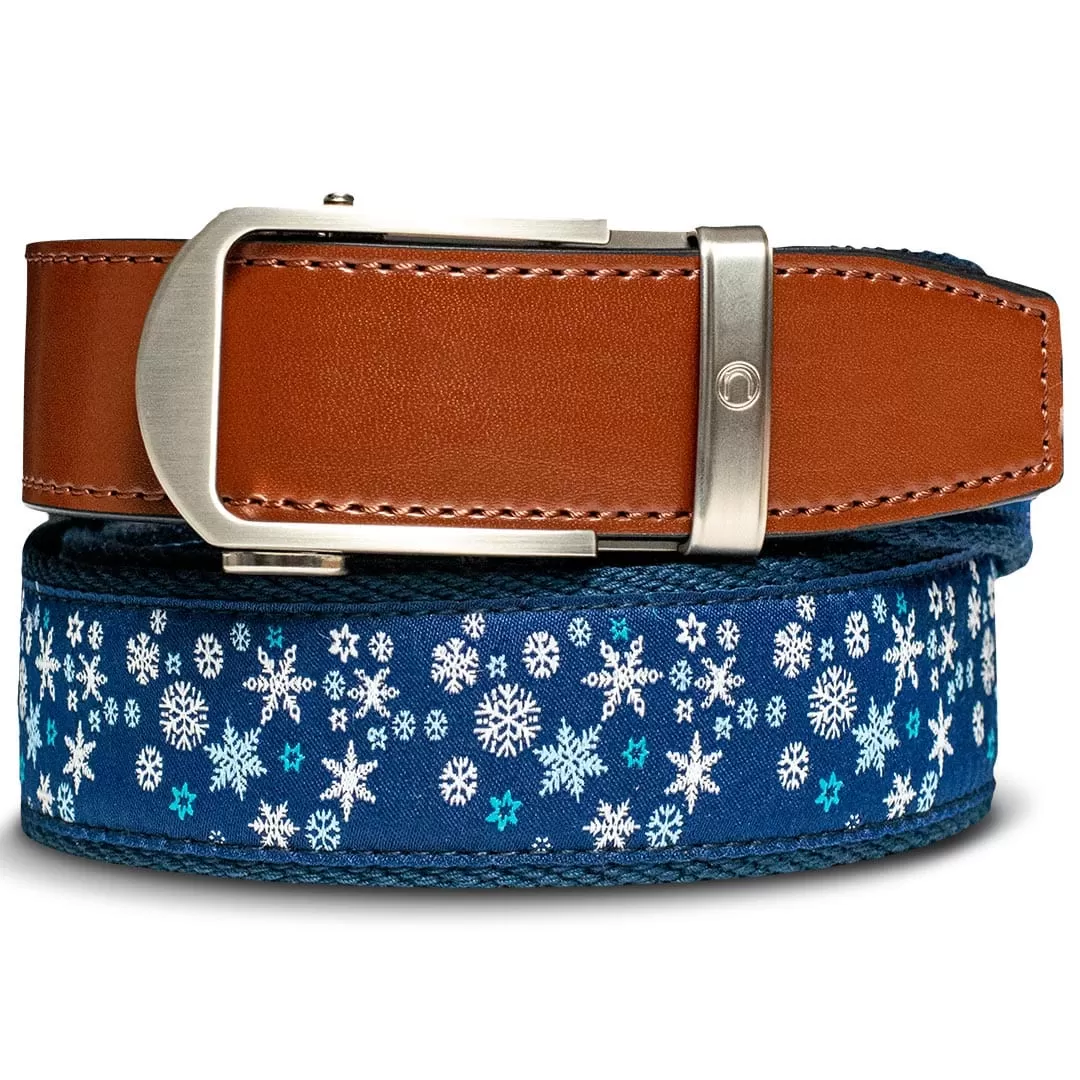 Hampton Snowflake, 1 3/8 Strap, Golf Ribbon Belt