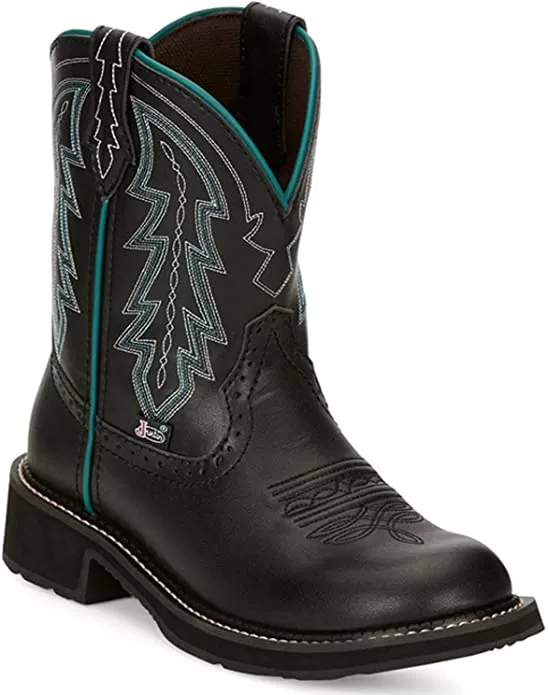 JUSTIN GYPSY LYLA BLACK WOMEN'S ROUND TOE BOOT