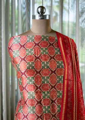 Maheshwari Suit with Kalamkari Dupatta