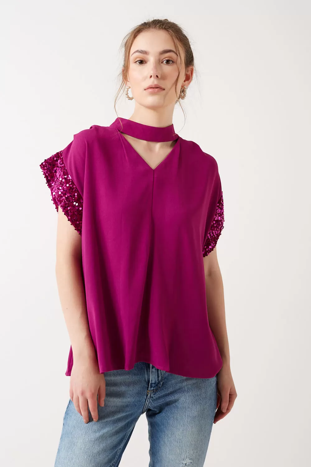 Marc Angelo Isabel High Neck Top