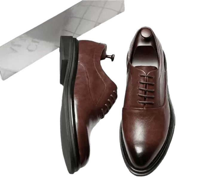 Men  Dress Shoes -  Ronald Leather Oxford Shoes